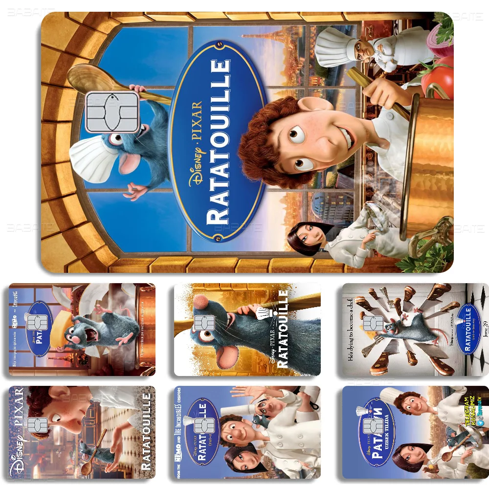 Ratatouille Anime Young Creidt Card Debit Card Sticker Film Case Front Tape For Small Big Chip No Chip