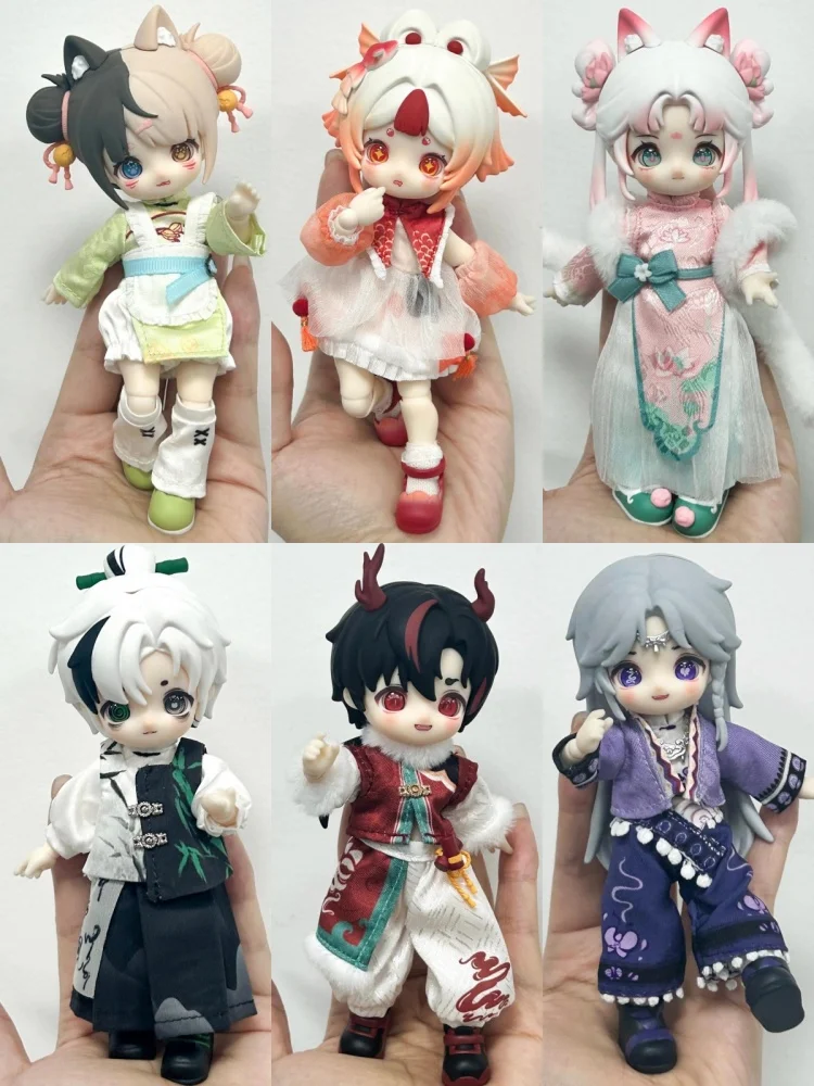 Nagi Blind Box 4.0 Fourth Generation Xiaoyao Series Movable Doll 12 Points Bjd Trendy Toy Figurine Children Collection Gifts