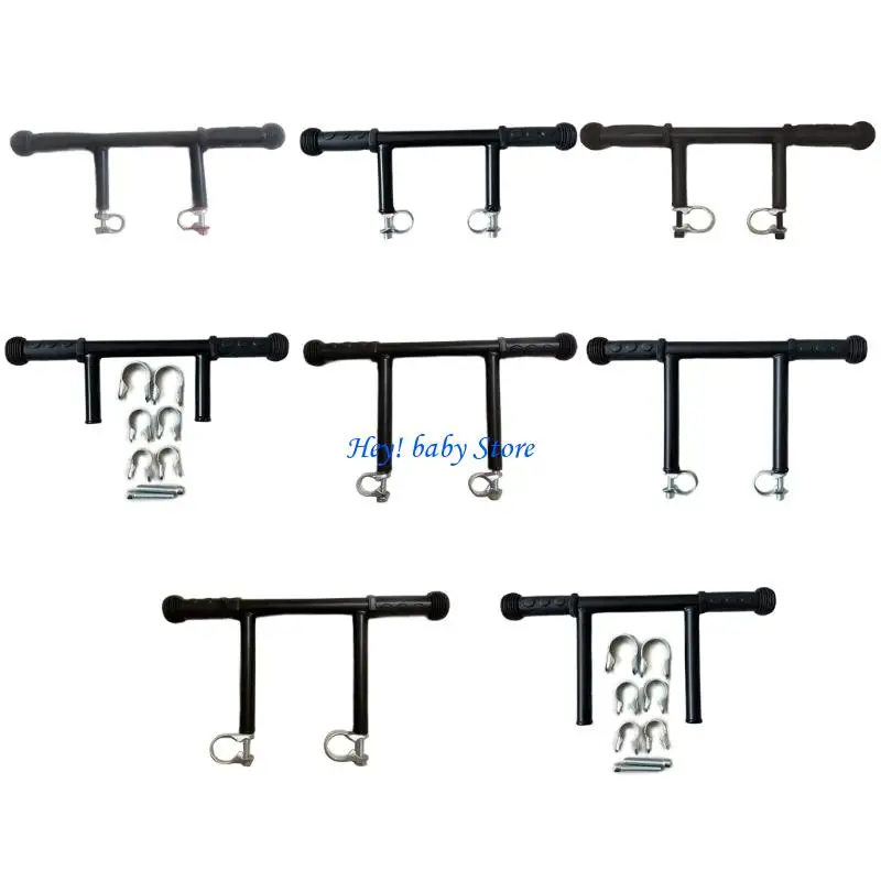 

Q1FE Baby Carriage Cart Handle Extender Practical and Sturdy Double Tube Extension Bar with Optional Clip for Easy Use