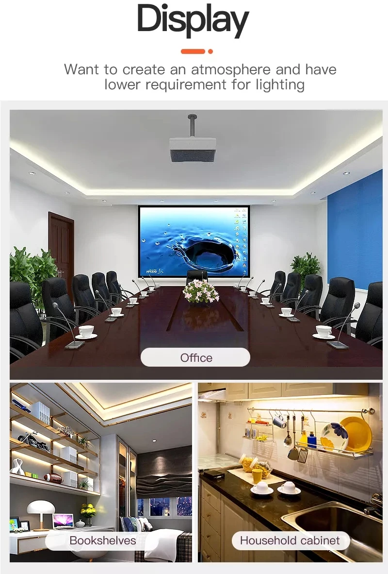Led Closet Lamp Under Cabinet Light 110V 220V Led Tube Lamp Bar 20W Kitchen Cabinet Led Tube Indoor Lighting For Bedroom Closets