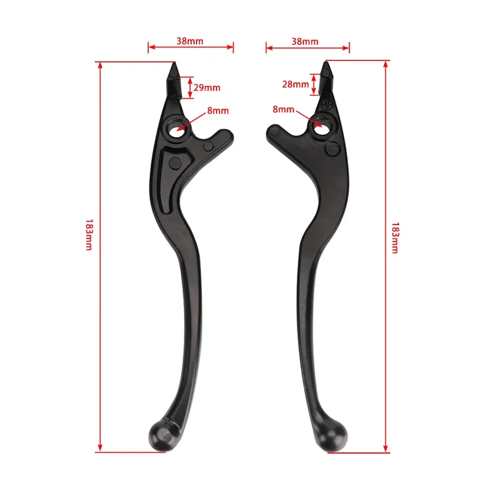 Universal Motorcycle Brake Clutch Levers,Replacement Parts for 50cc 70cc 90cc 110cc 125cc Dirt Bike Scooter Pit Bike Accessories