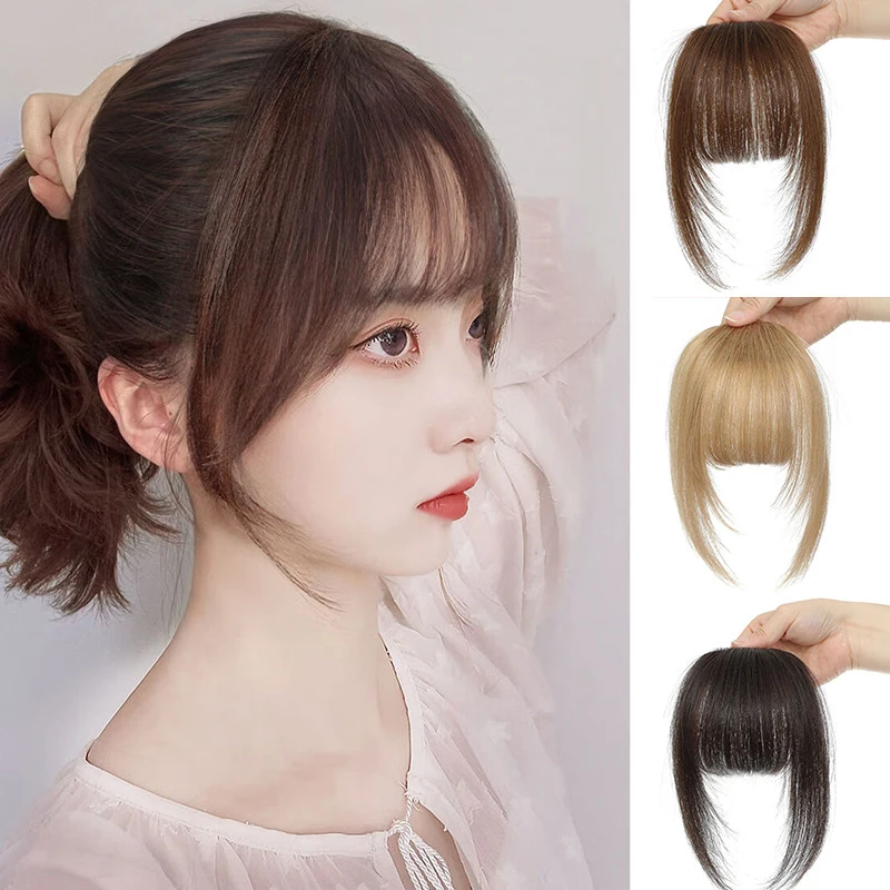 

Fake Bangs Hair Clip Blonde Clip On Bangs For Women Clips Bangs Hair Extensions Fringe Hairpieces Curved Bangs For Daily Wear