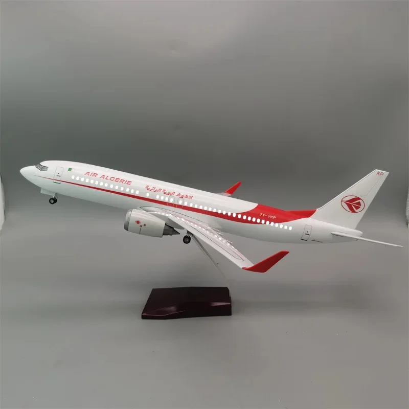 Aviation Toy planes A330 Algeria 47cm Airplane Model With Light And Wheel Landing Gears Plane Simulation Boy for Collections