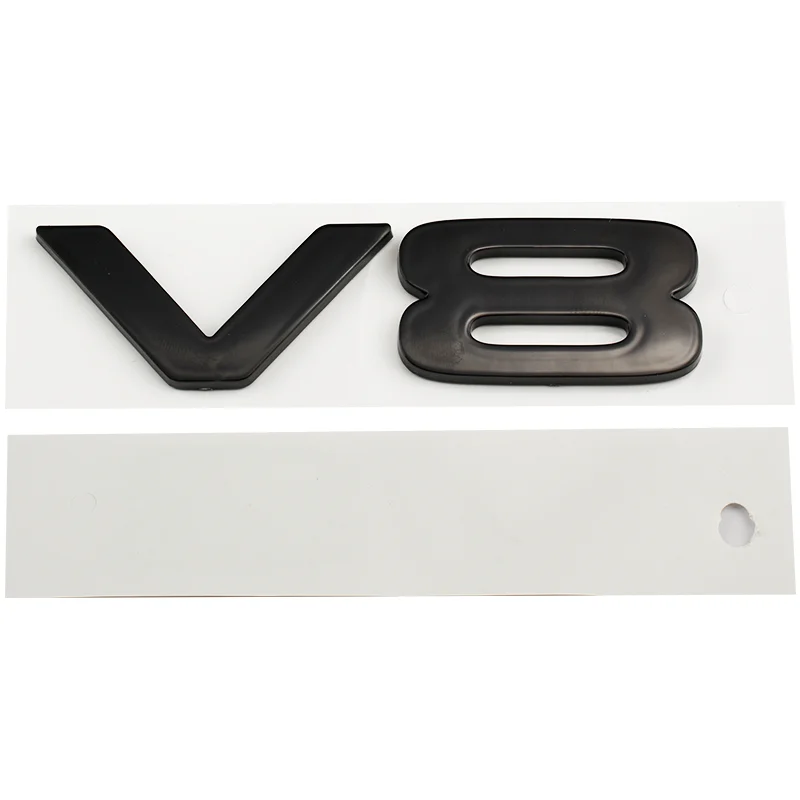 Car ABS Side Door Fender Trunk V8 Logo Badge Emblem Decals Sticker Decoration Accessories For Land Rover DEFENDER 2020-2024 3