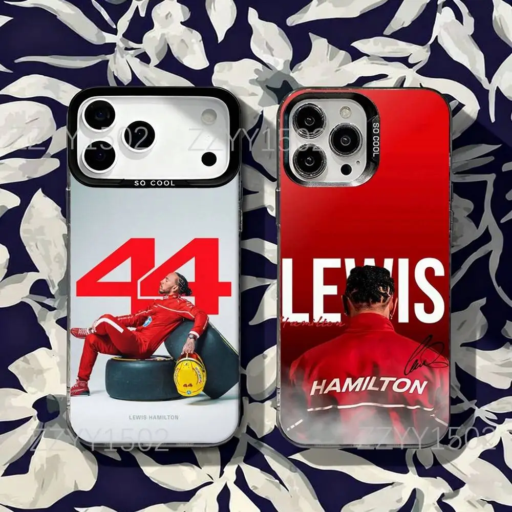 

44 L-Lewis Hamilton F1 For iPhone 17,16,15,14,13,12,X,8,Pro,Max,Plus,SE4,Air,Mini Anti-Slip Black IMD Matte Case