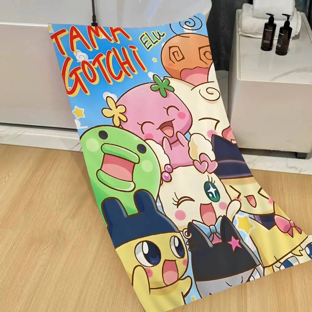 Classic T-Tamagotchi Cut Friend Game Microfiber Printed Beach Towel Mountain Climbing Yoga Beach Swimming Running Towel