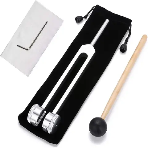 Miwayer 128 Hz Tuning Fork Set Weighted Bio-Acoustic Tuning Fork for Healing Chakra,Sound Therapy,Reliever Stress