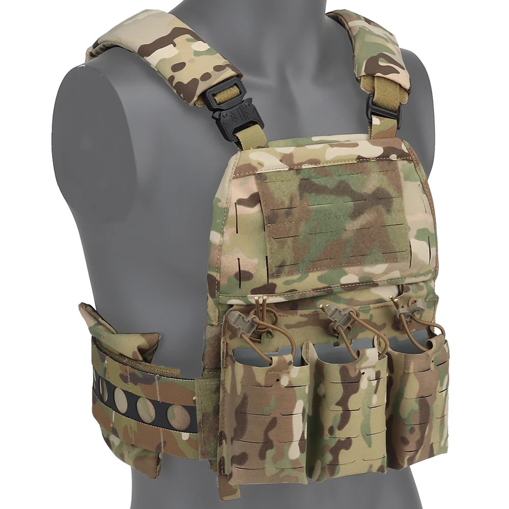 Tactical FCPC V5 Vest Quick Detach Cummerbund Adjustable Padded Shoulder Strap Front Mag Insert Pouch Hunting Protective Vest