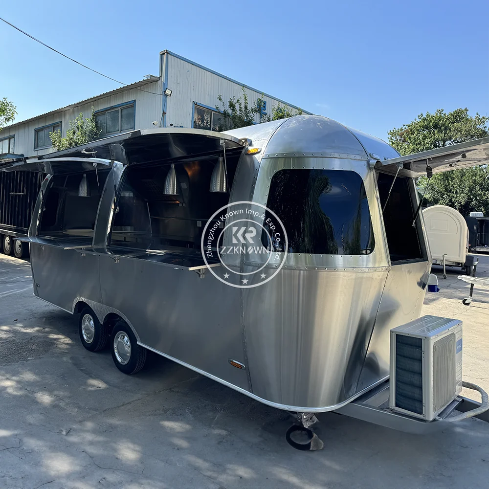 شاحنة الوجبات السريعة وجبة خفيفة البيتزا كشك شارع مطعم المعدات الكاملة عربة هوت دوج امتياز شاحنة الغذاء مقطورة