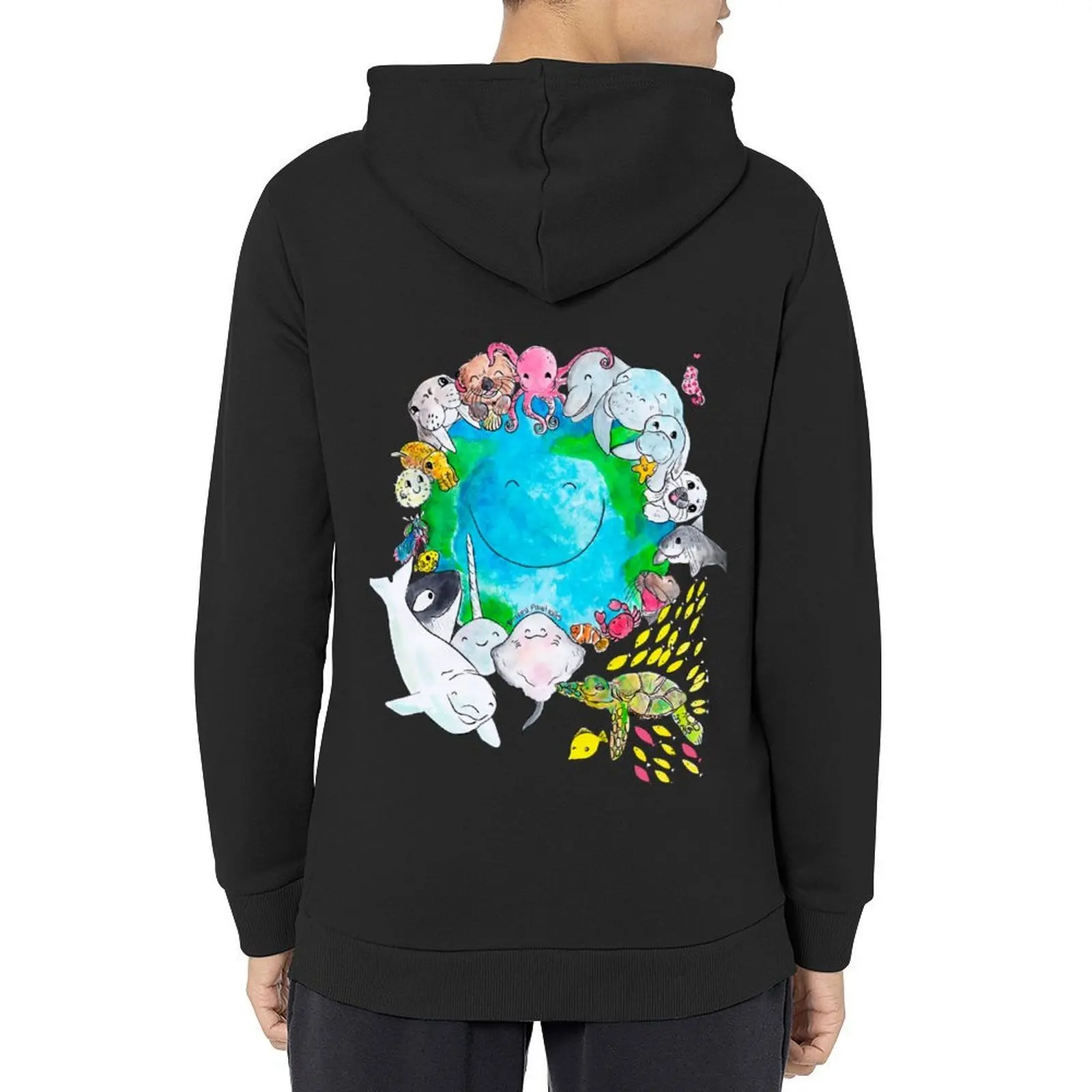 

Happy Ocean Planet - Hoodie men clothing anime clothing japanese style anime clothes hoodie man