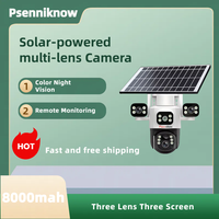 Solar Wireless Camera 2MP PTZ IP Camera Smart Home Color Night Auto Tracking Security WiFi Camera Two Way Audio CCTV Camera