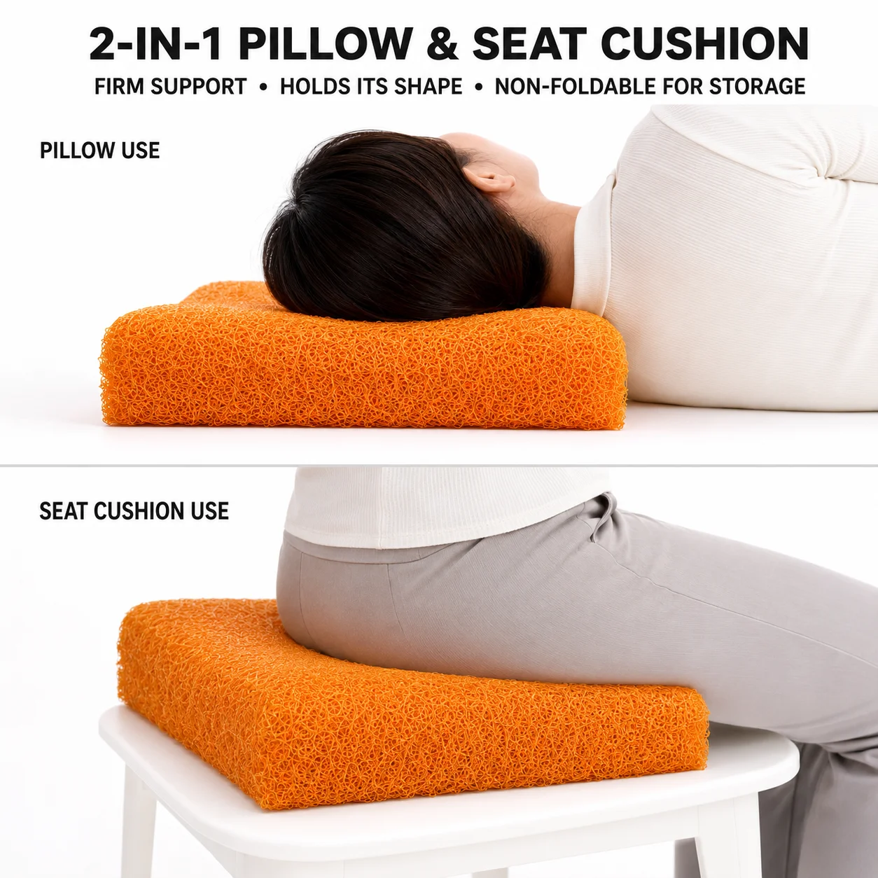 4D Air Fiber Pillow Virgin TPU Elastic Hollow Pillow Fully Breathable Washable Cooling Sleeping Pillow Support Neck Pillow