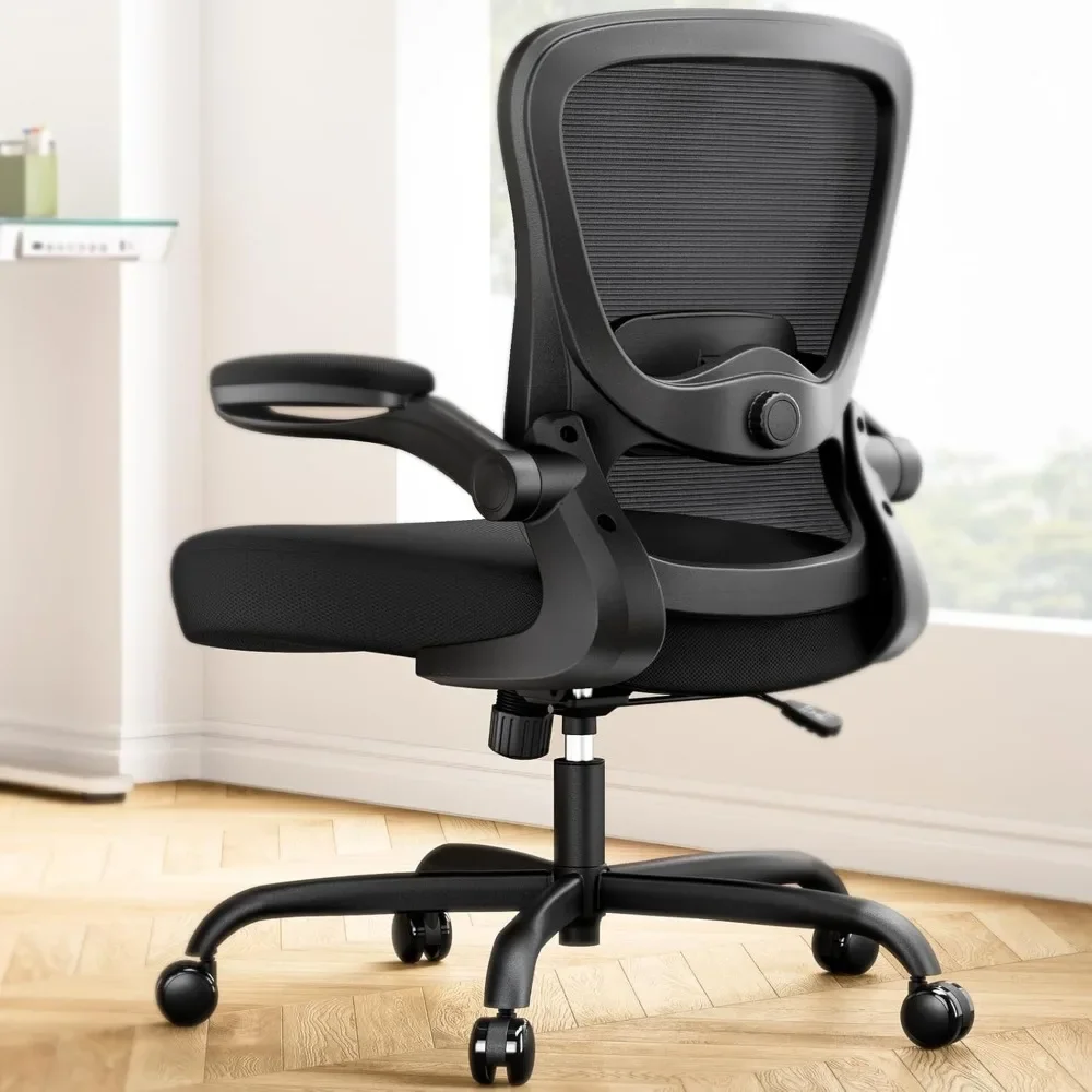 

Office Chair, Ergonomic Desk Chairs with Adjustable 3D Lumbar Support, Desk Chairs Comfy with Flip-up Armrests, Office Chair