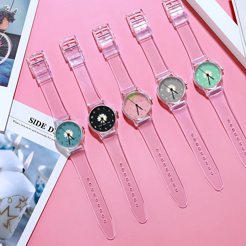 UTHAI BK111 Модные прозрачные женские часы Креативный повседневный стиль Кварцевые часы Простые часы Подарочные часы для женщин