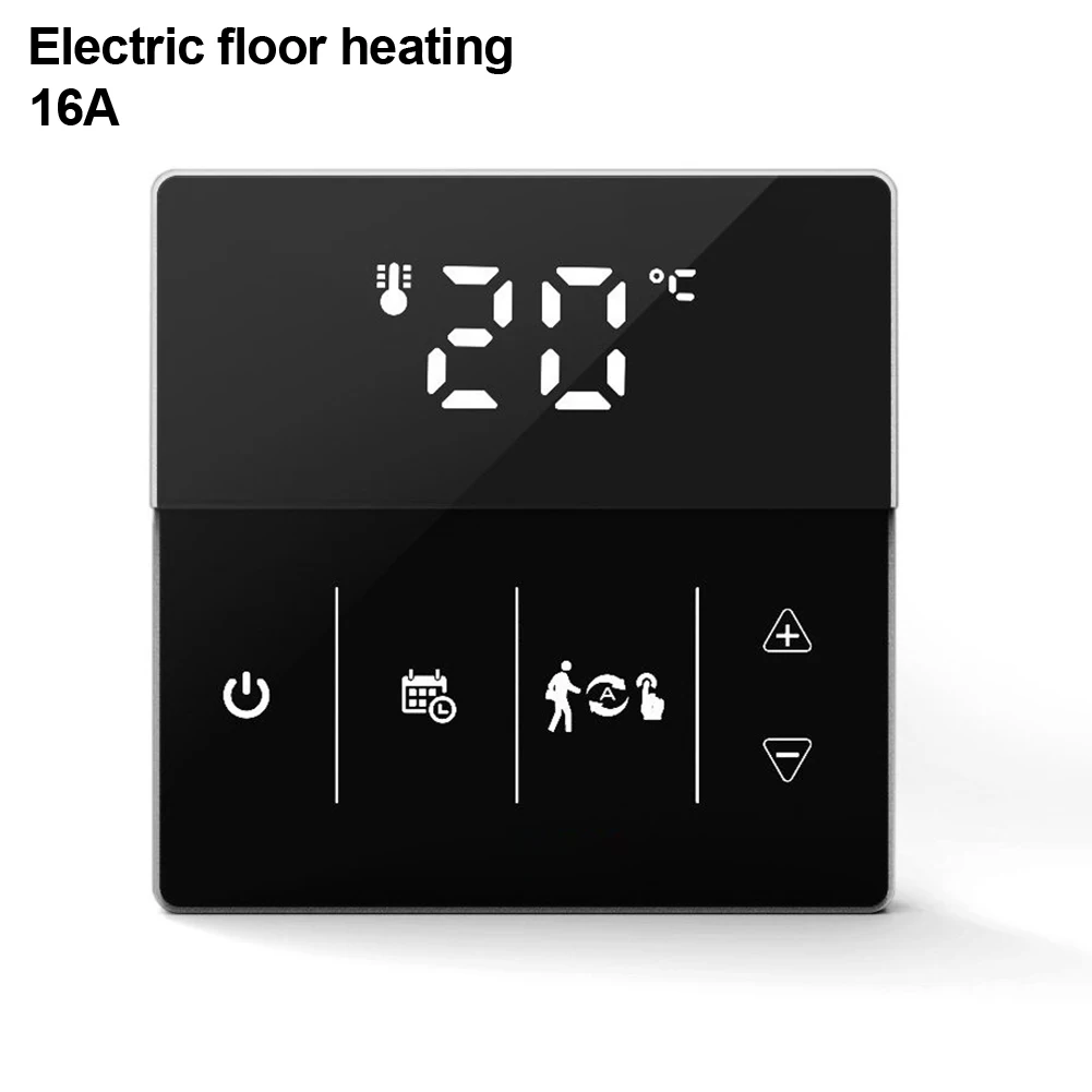 Touch Screen Thermostat Smart Thermostat Home Automation Mobile App Compatible Remote Temperature Control For Electric Heating