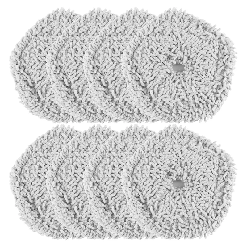8Pcs Mop Pad Cloth Parts For Xiaomi Dreame Bot W10 & W10 Pro Self-Cleaning Robot Vacuum Mop Cloth Cleaner Replacement