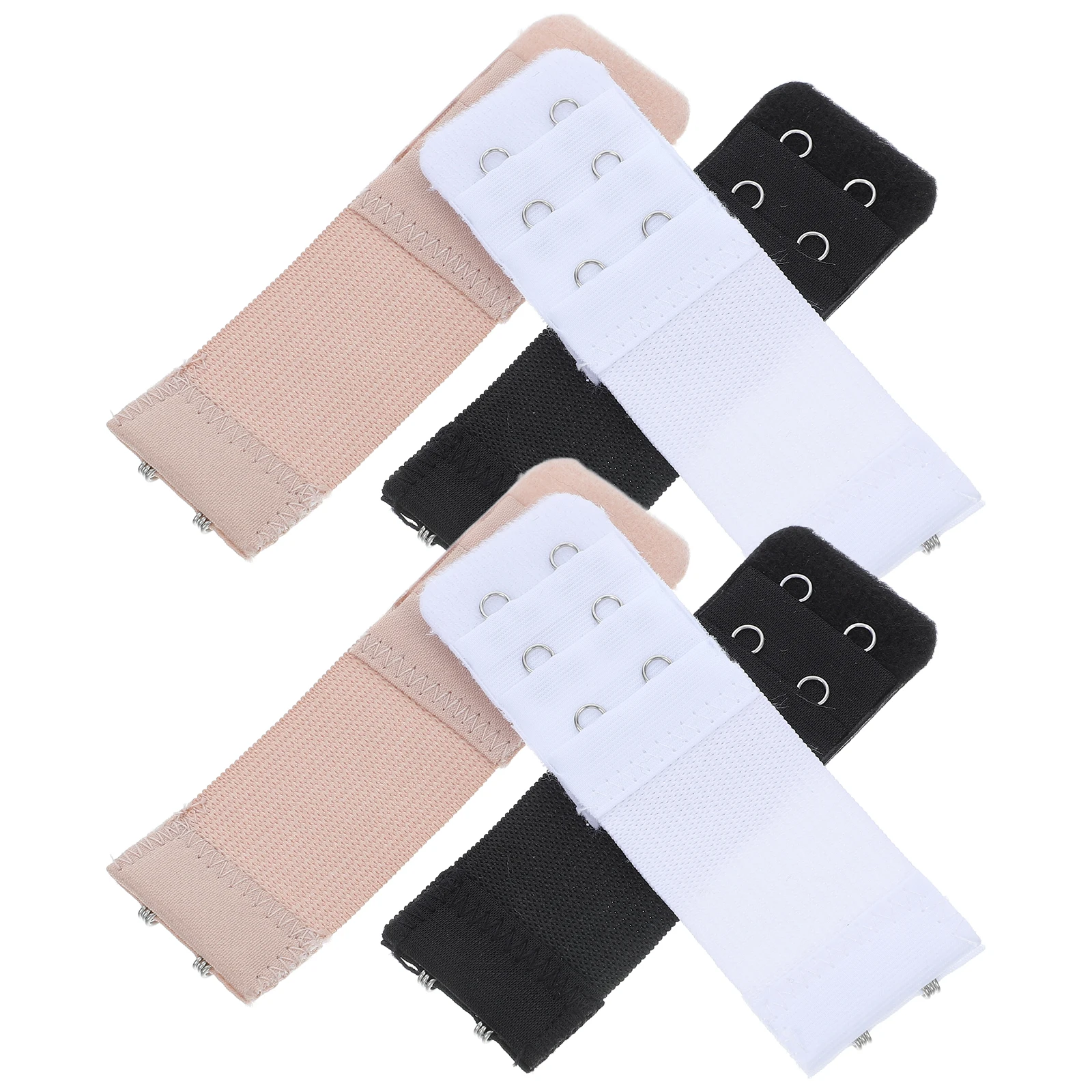 

6pcs Bra Extender Women Back Buckle Extension Hooks Clip Lengthened Strap Adjustable Comfortable Elastic Bra Shrinkage Fits