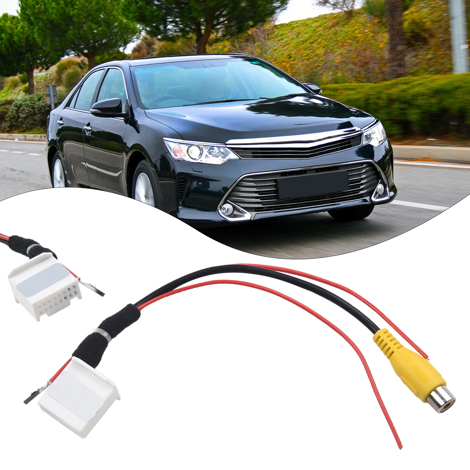 

Высококачественный практичный изысканный кабель-адаптер для камеры, аксессуары для Toyota, пластик + металл, задний ход, 16-контактный