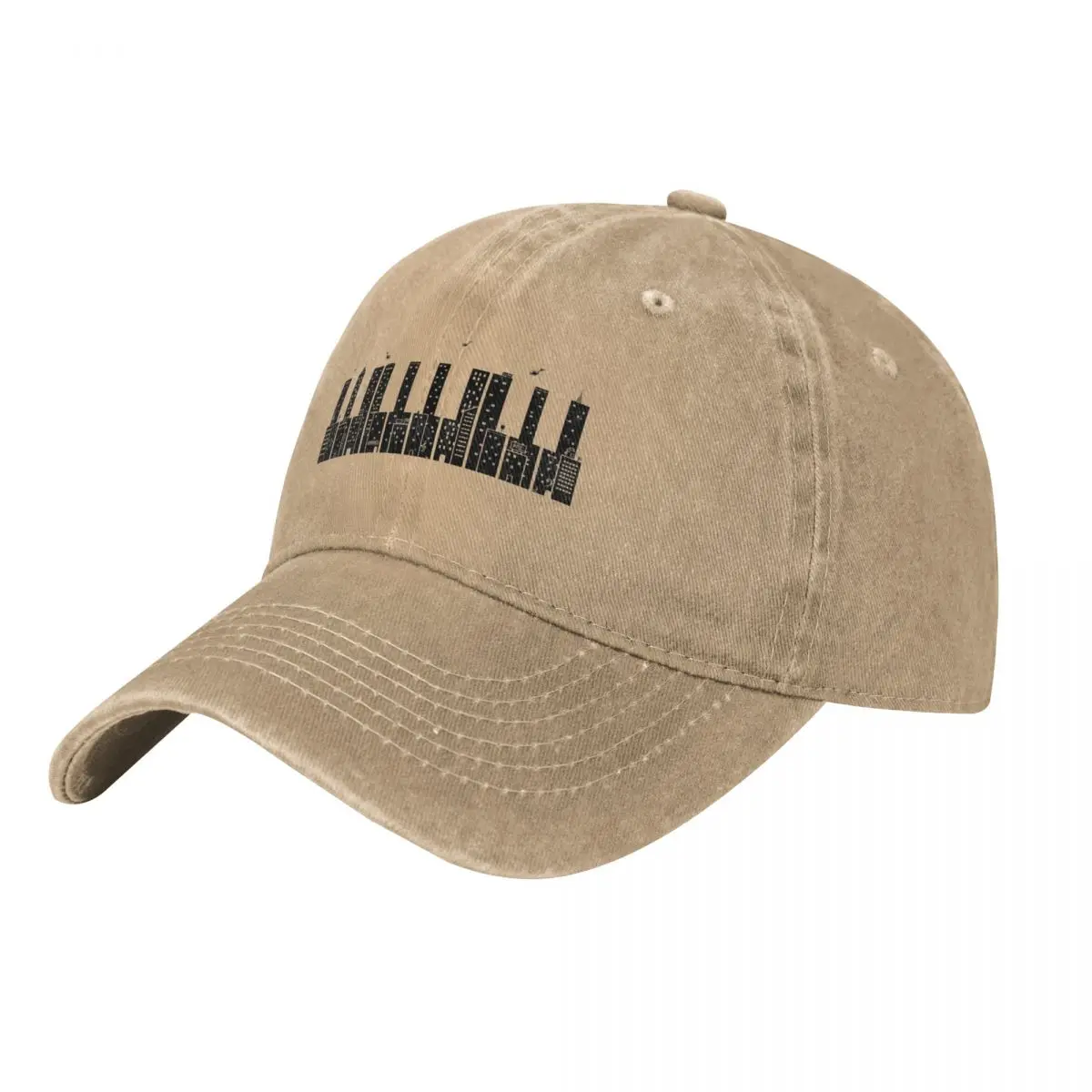 

Pianos Skyline Cap Mal Camouflage Mesh Baseballs Caps Funny Adjustable Y2K Summer Dad Gift