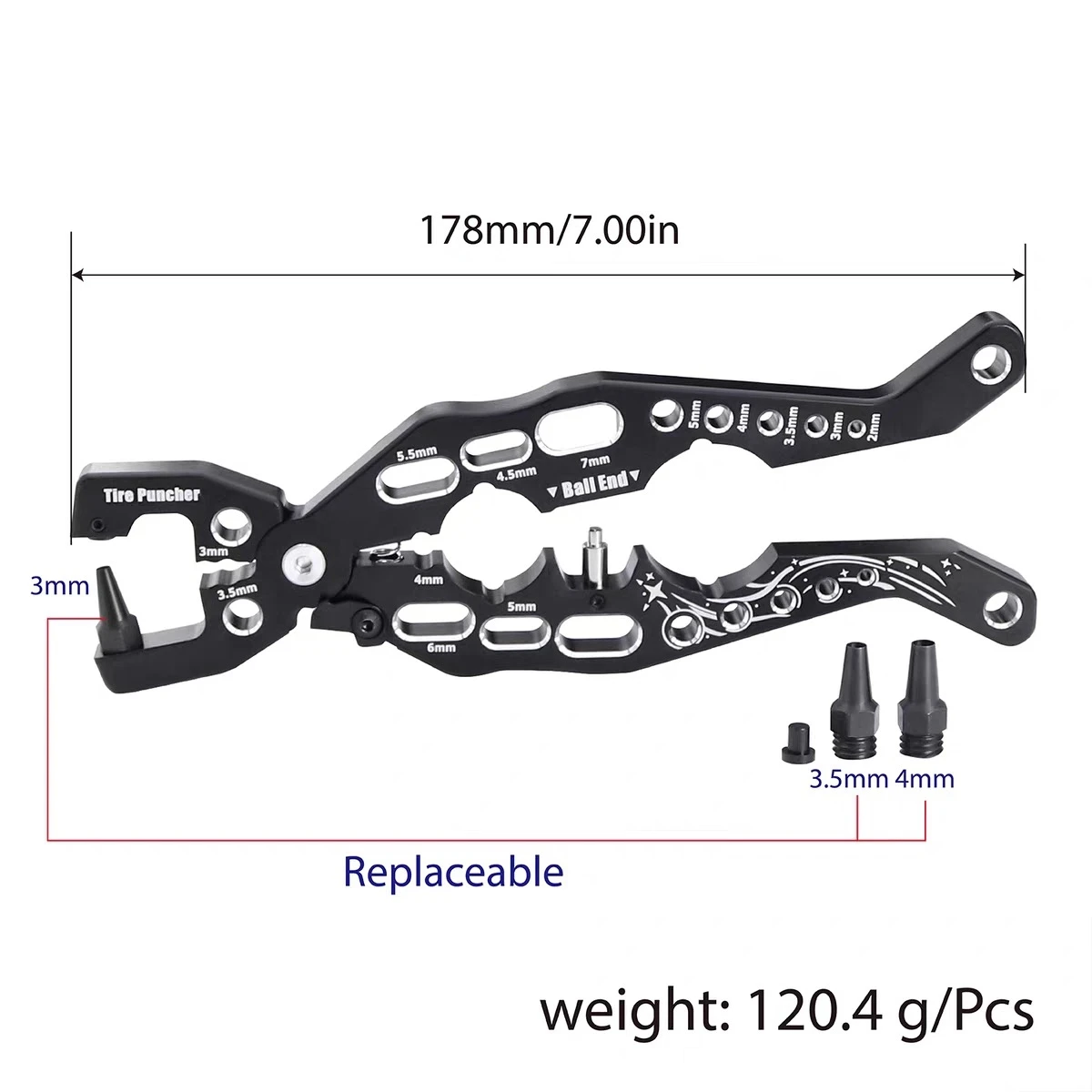 RC Car For 1/10 1/8 RC Car Universal Shock Pliers Shock Shaft Ball End Multi-Function Pliers Repair Assembly Clamp Tools