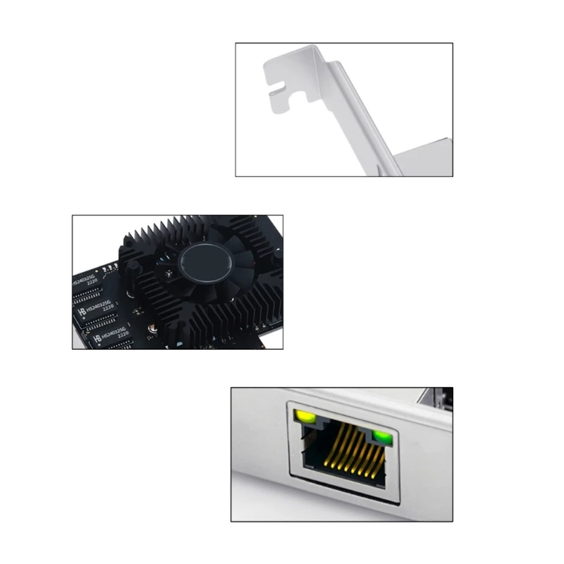 Leistungsstarke PCIE3.0 2,5 Gbit/s Netzwerkkarte 2500 Mbit/s 2Port PCIExpress RJ45 Adapter