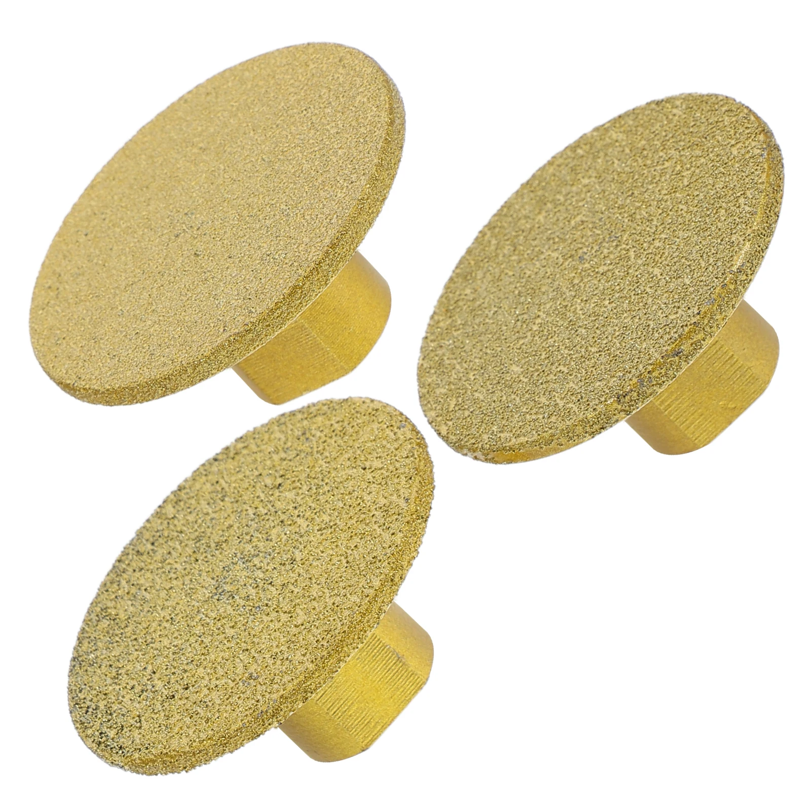 

3pcs Brazed Grinding Slot Polishing Head Tile Sanding Block Ceramic Pads Angle Grinder Chamfering Kit Stone Disc Masonry Wheel