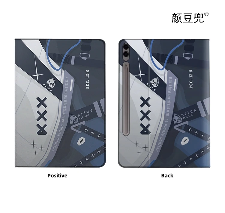 Jomae Saori Blue Archive Case For Samsung Galaxy Tab S10 FE plus  S9 FE  Case S7 S8 Plus Tri-fold stand Cover Galaxy tab s6 lite