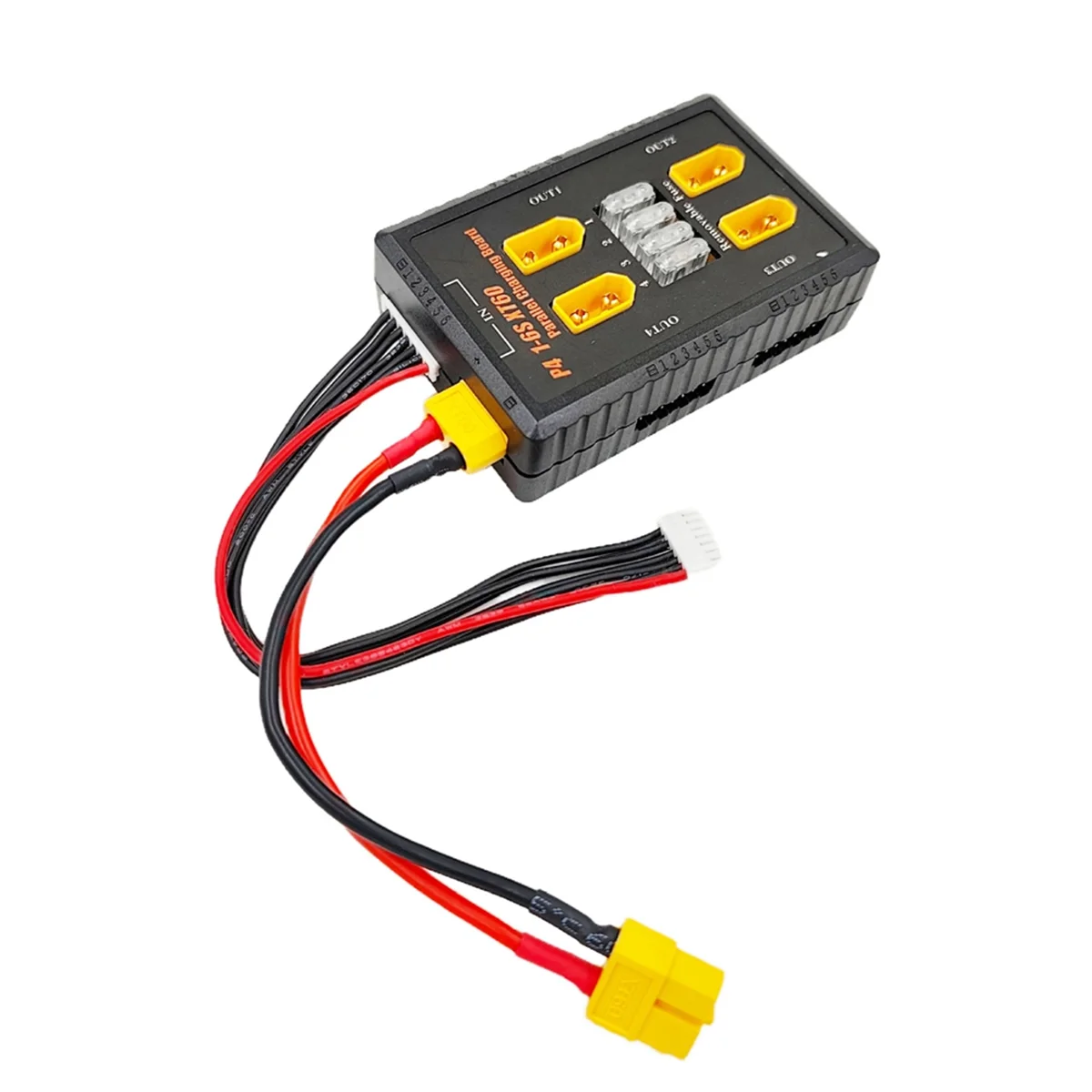 A56XQ P4 1-6S XT60 Spina Scheda di ricarica parallela Supporto Ingresso 20A Uscita 4 canali per batteria Rc