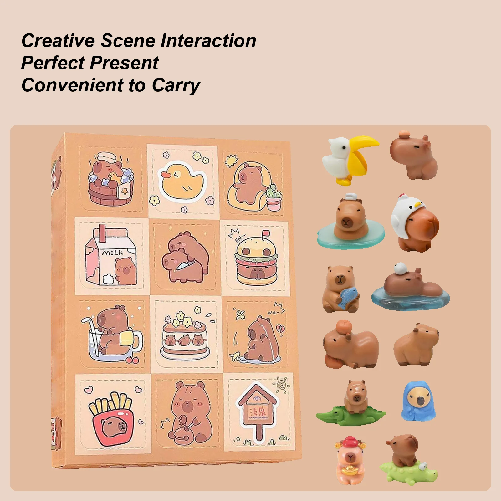 

Capybara Toys Desktop Capybara Ornament Cute Animal Collectibles For Classroom Prizes Home Decor Christmas Birthday Party Favors
