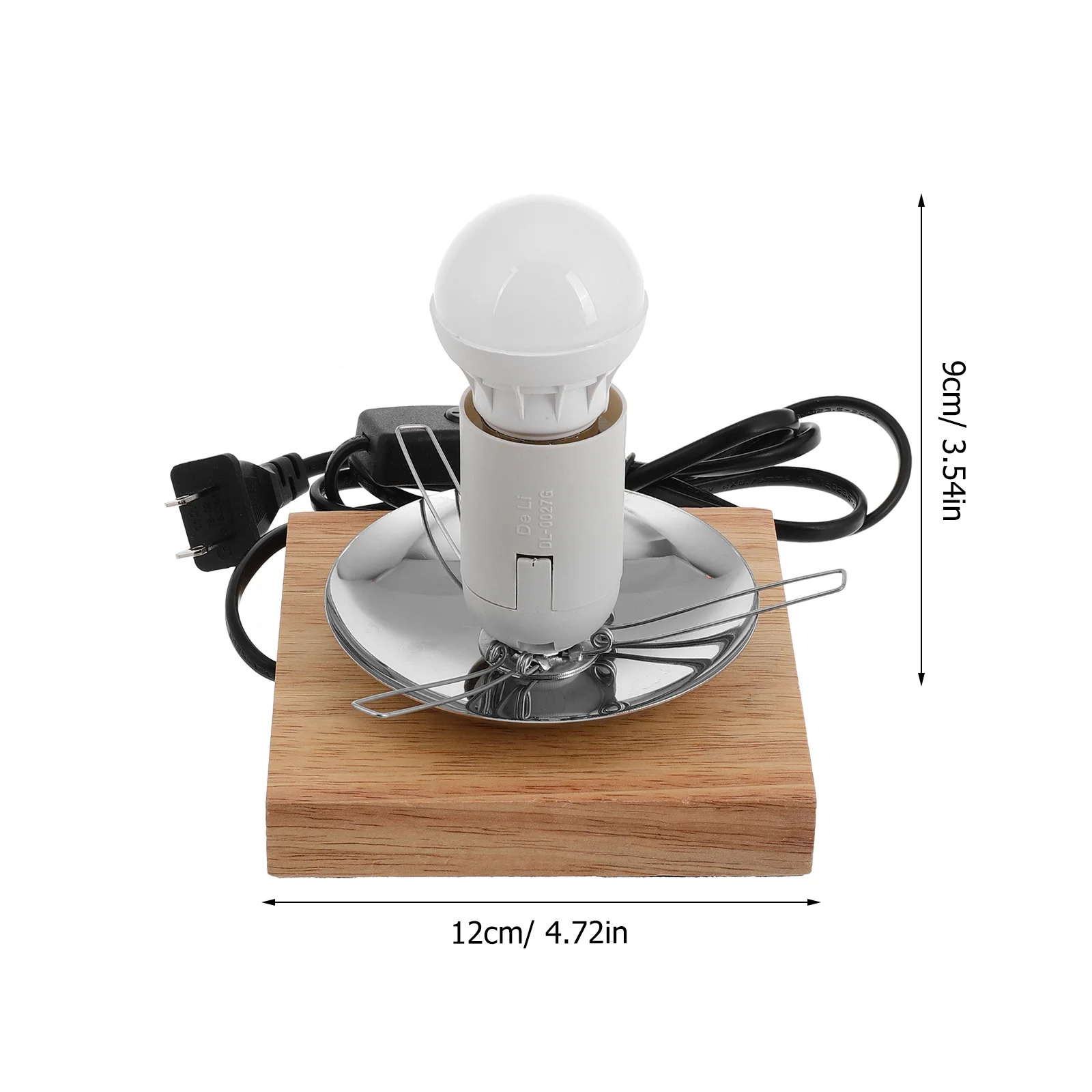 قاعدة مصابيح خشبية E27 مقبس برغي تصميم فريد من نوعه ثلاثي الشق بناء مستقر لتقوم بها بنفسك مصباح طاولة ملحقات الإضاءة الداخلية #5