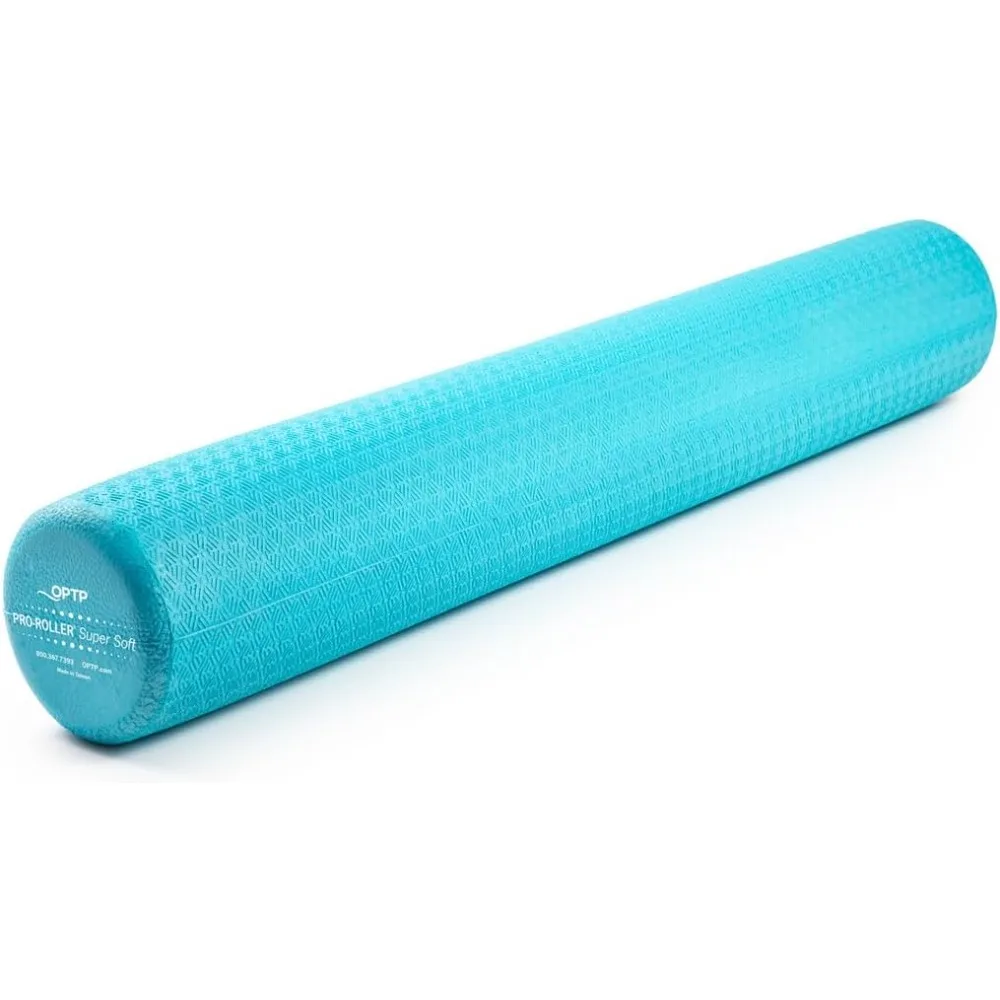 

Super Soft Density Foam Roller 36 in - Light Blue Low Density Foam for Exercise, and Gentle Massage Foam