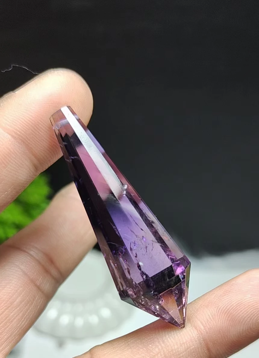 High Quality Natural Amethysts Pendulum For Dowsing Natural Stone Pendant Healing Crystal Pendule Chakra Reiki Energy Pendulum