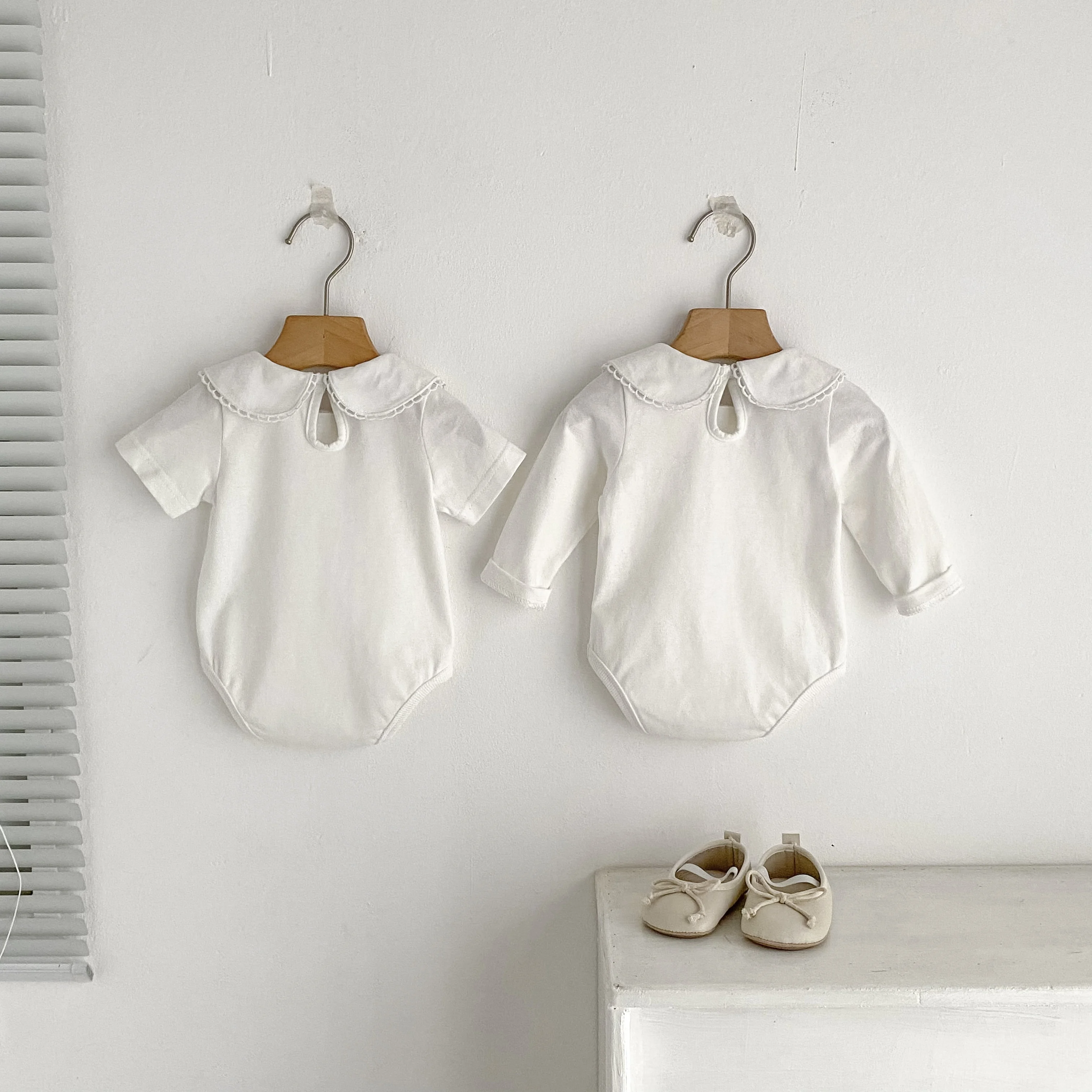 Neue Baby Mädchen Strampler Baby Mädchen Kleidung Kleinkind Neue Kragen Strampler Frühling Baumwolle Weiß Infant Baby Mädchen Overall Säuglings Kleidung – Detail 30