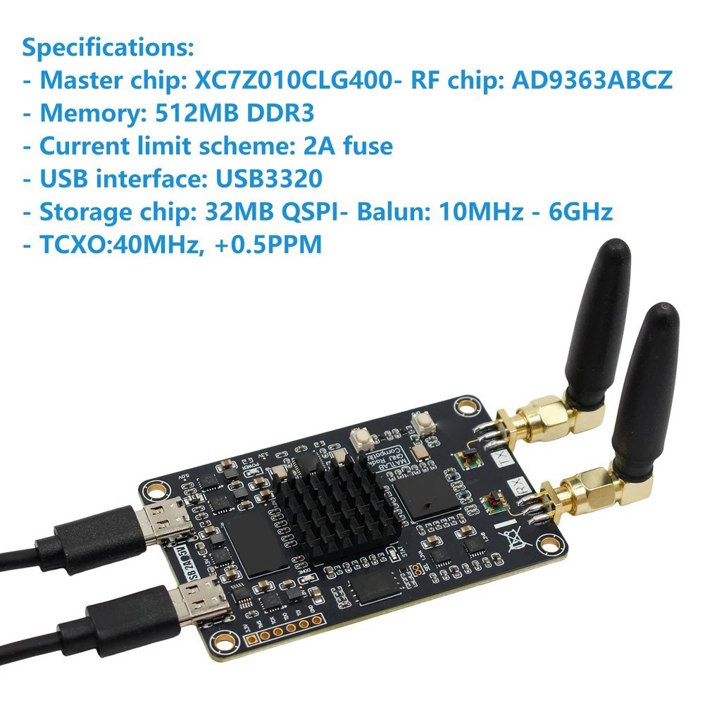 ZYNQ7010 AD9363 Software Defined Radio Development Board 10MHz-6GHz Transceiver With For FPGA For RF Communication And Engineeri