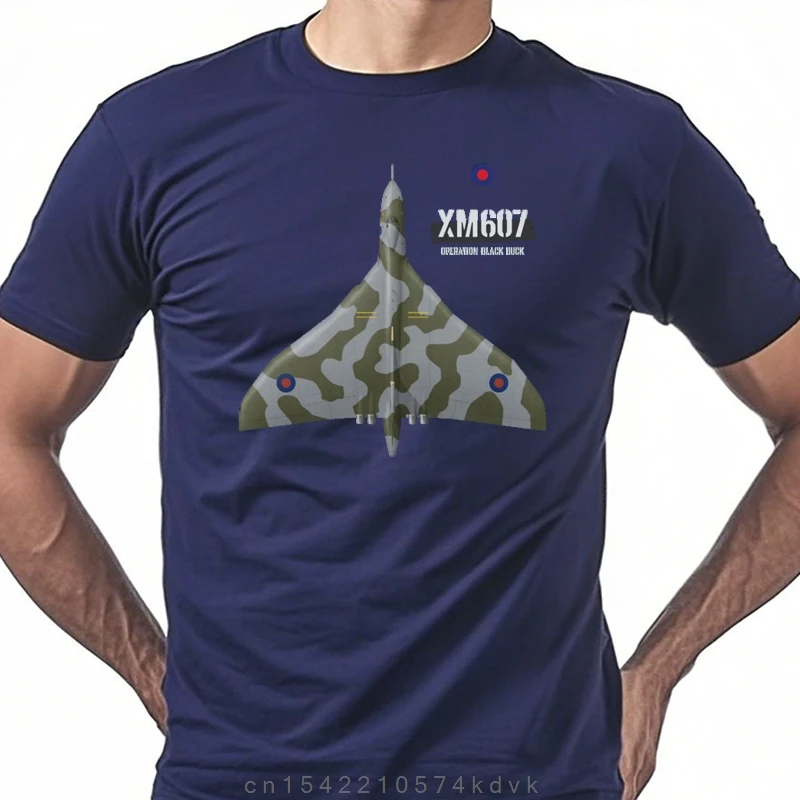RAF Avro fellow can XM607 Type-698 B2 Bomber T-Shirt 100% Coton O-cou D'été À Manches Courtes D'été Casual Hommes T-shirt