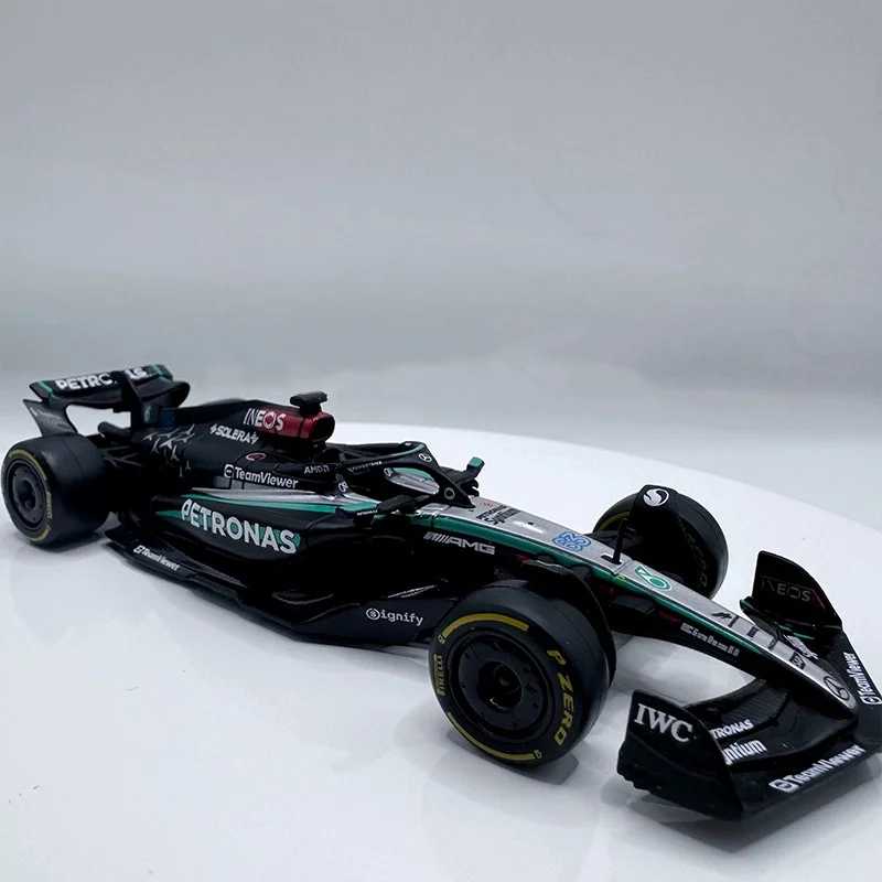 In Stock New Bburago 1:43 Mercedes-Amg F1 W15 Alloy Miniature Diecast Model Amg Petronas F1 W15 Team #44 #64 Toys Car Model Gift