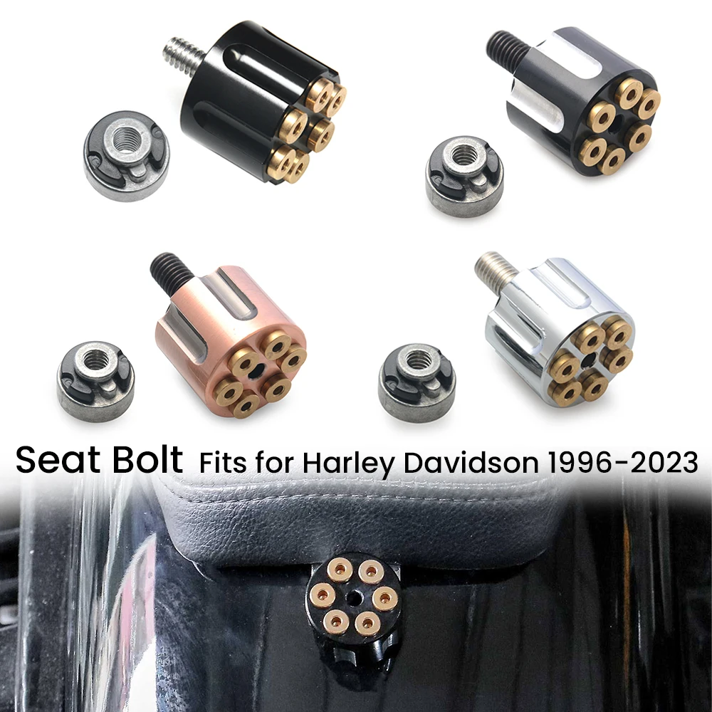 

Motorcycle Rear Fender Seat Bolt Screw Nut Tab Kit Mount Knob Cover For Harley Touring Road King Glide Softail Dyna Sportster XL