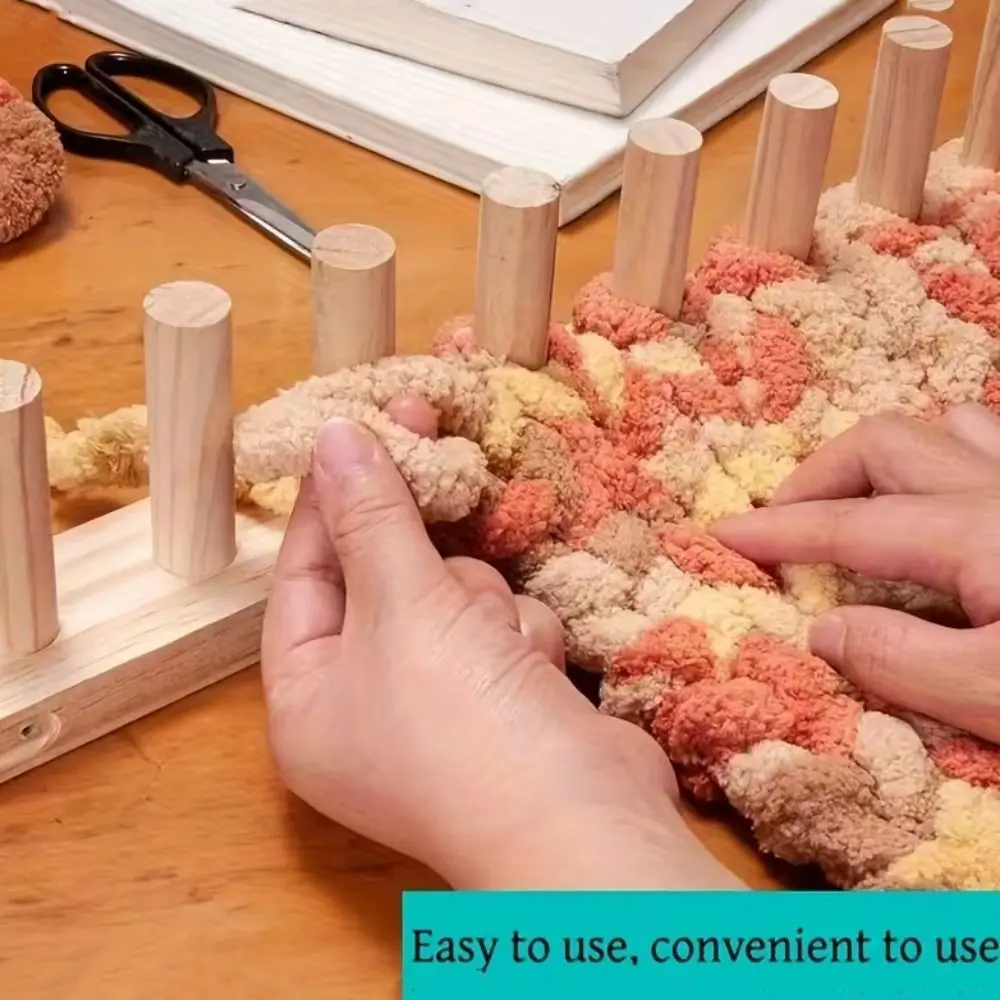 

Регулируемый набор для вязания пледов крупной вязкой, ручная работа, с инструментами для установки, вязальный станок, многоразмерный набор для ручного ткачества