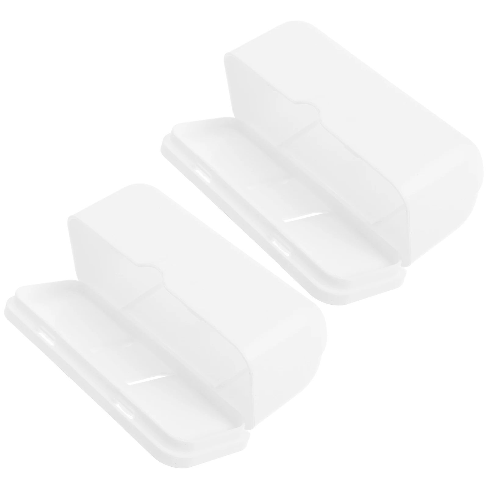 

2 Pcs Wall-mounted Storage Box Garbage Support Rack Laundry Room Organizer Trash Handheld Plastic Holder Grocery Dispenser