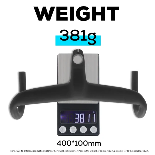 Imagen 2 del producto Sin logotipo Cabina de carbono cable interno completo cabina de bicicleta manillar de bicicleta de carretera Di2 manillar integrado cabina de 360mm con soporte