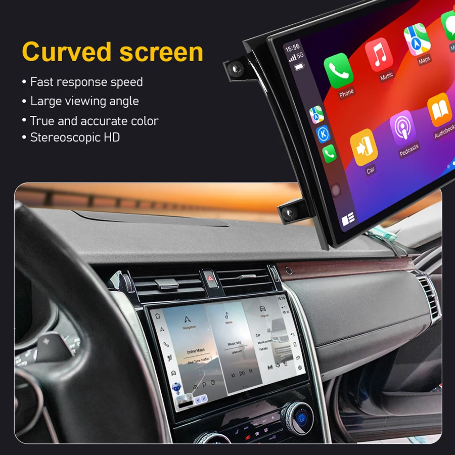 11.4inch Dual System Android Multimedia Player For Land Rover Discovery 5 LR5 L462 2017-2020 Stereo Navigation Wireless Carplay