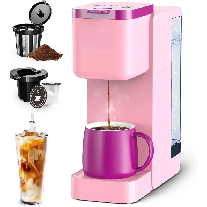 

Hot and Iced Coffee Maker, Including Espresso and Descaling Settings, Removable Water Tank