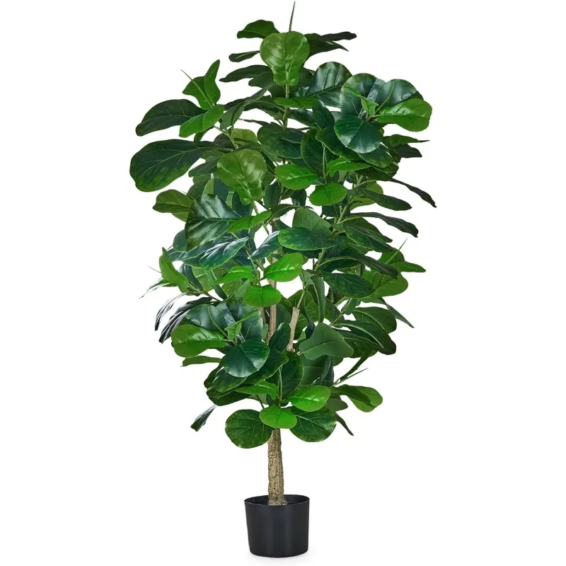 

Artificial Fiddle Leaf Fig Tree 6FT(71in), Tall Fake Floor Plants with 150 Large Realistic Leaves