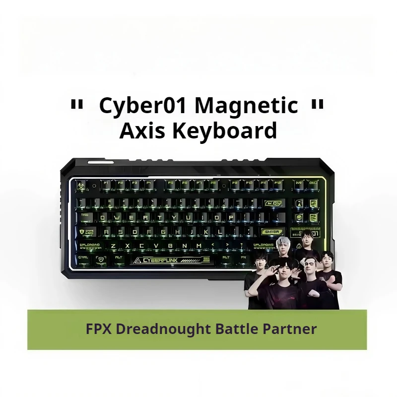 Cyber 01 Magnetic Axis Keyboard Rt Magneto King Axis Esports Fearless Contract Games Entertainment Magnetic Jade Axis Keyboard