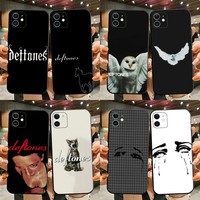 Rock Band D-Deftones Phone Case For iPhone 15,14,13,12,11,Plus,Pro Max,XS,X,XR,SE,Mini,8,7 Soft Silicone Black Cover