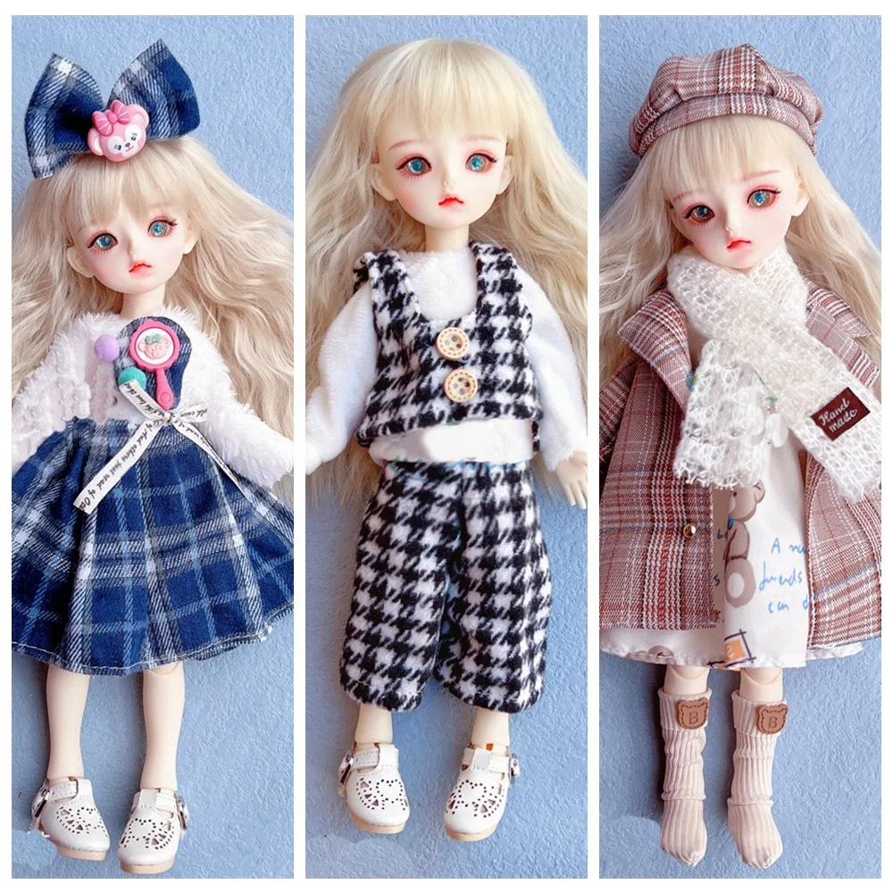 30cm Doll Dress Jk Uniform Clothes for 30cm Doll Doll Clothing Toy Accessories 30cm Dolls Skirt Casual Suit NO Doll