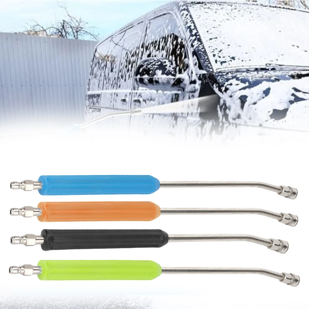 40-55CM Rod Jet Car Cleaning High Pressure Water Extension FOR 1/4-inch Quick Connection High-Pressure Extension Rod Elbow
