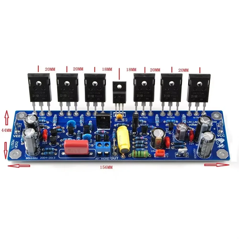 SmCp2pcs Ljm L150w 200w 8r 2-channel Mosfet Irfp250 Amplifier Board