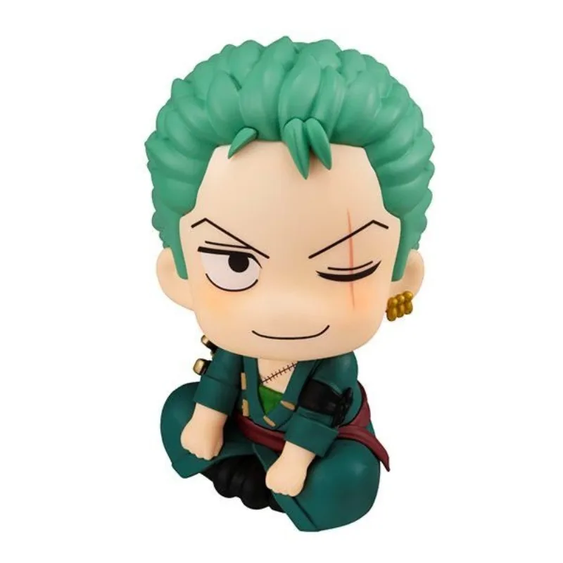 Jeden kawałek Luffy Zoro animacja kreskówka Model figurki Kawaii proste ozdoby dekoracja stołu zabawki dla dzieci prezenty świąteczne