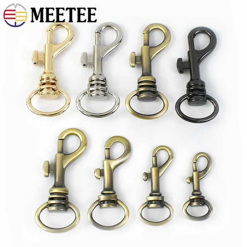 5/10Pcs 13/16/18/20mm Metal Strap Buckle for Bag Webbing Swivel Lobster Clasp Keychain Trigger Clips Snap Hook DIY Accessories